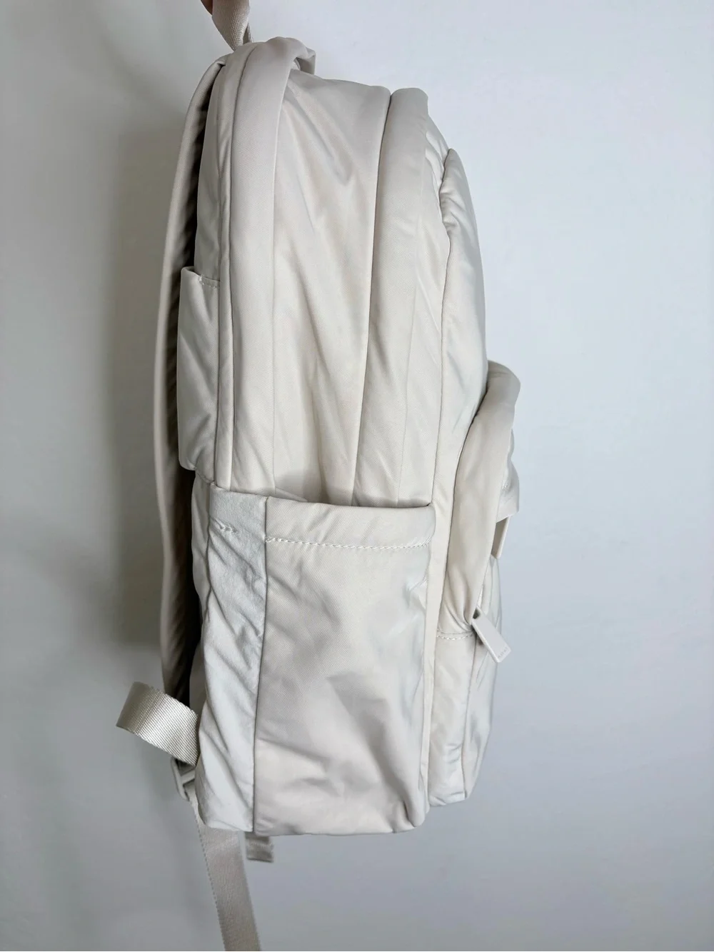 Away Large Featherlight Backpack Ivory Cream Travel Laptop Backpack Lightweight